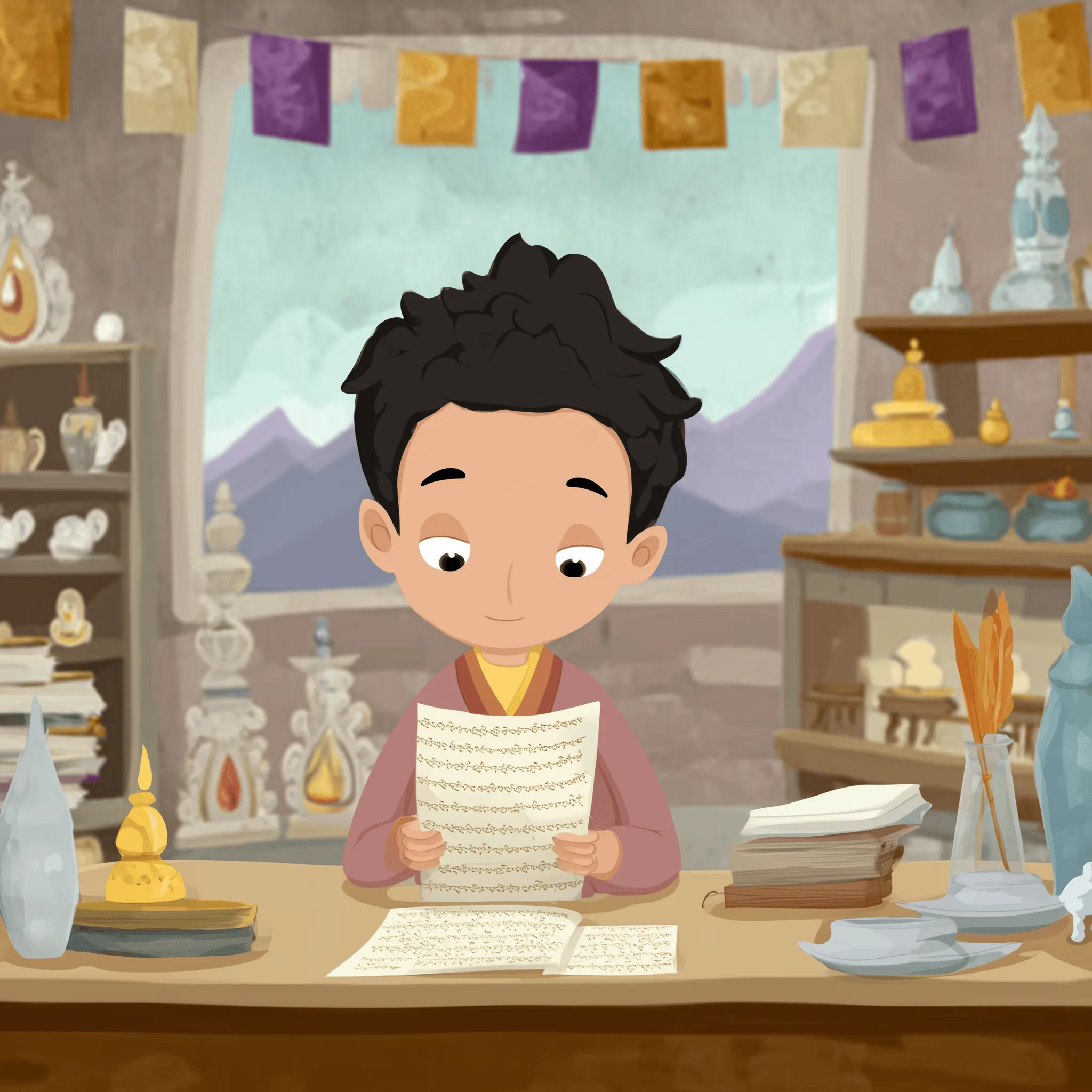 Reading illustration